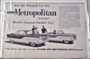 1960 American Motors Metropolitan car ad