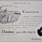 1952 Aristoc Dimsheen Stockings ad from Great Britain