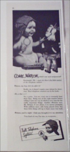 1942 Bell Telephone Watson ad
