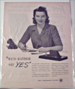 1944 Bell Telephone ad