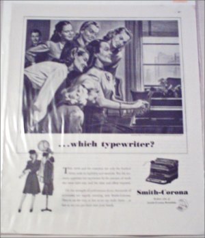 1946 Smith-Corona Typewriter ad