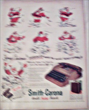 1952 Smith-Corona Portable Typewriter Christmas ad
