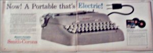 1959 Smith-Corona Electric Portable Typewriter ad