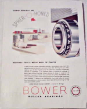 Bower Roller Bearings Company Never Need To Pamper ad