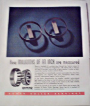Bower Roller Bearings Company Millionths ad