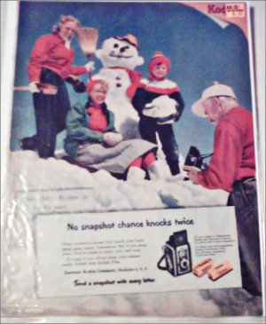 Kodak Camera Snowman ad