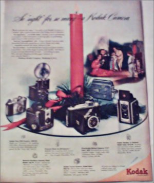 1950 Kodak Camera Christmas ad