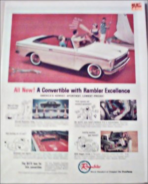1961 American Motors Rambler Convertible car ad