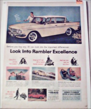 1961 American Motors Rambler Classic 4 dr sedan car ad