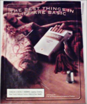 2000 Basic Cigarettes Sewing ad