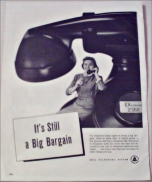 Bell Telephone Big Bargain ad