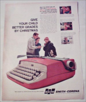 1960 Smith-Corona Galaxie Portable Typewriter ad