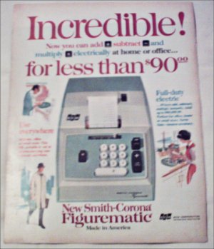 Smith-Corona Figurematic Adding Machine ad