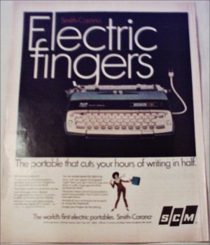 1967 Smith-Corona Electra 110 Electric Typewriter ad