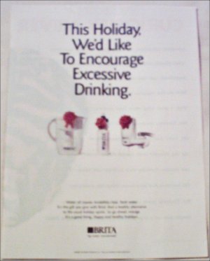 2000 Brita Water Filter Christmas ad