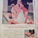 Kodak Kodacolor Film ad Mother & Children by Pool