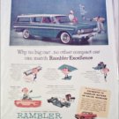 1961 American Motors Rambler CC 4 dr stationwagon car ad