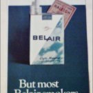 1966 Belair Cigarettes Coupon ad #2