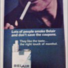 1966 Belair Cigarettes Coupon ad #3