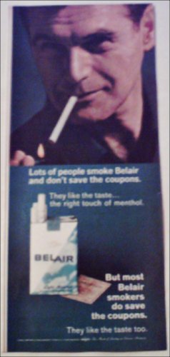 1966 Belair Cigarettes Coupon ad #3