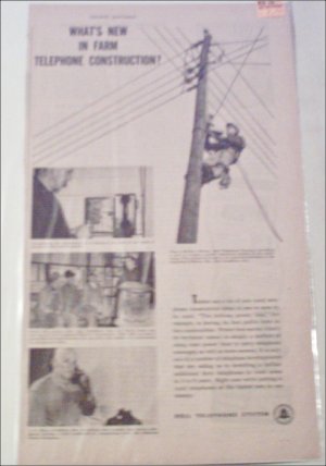 1946 Bell Telephone Farm Construction ad