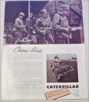 Caterpillar Tractor Company Chow Line ad