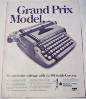 1968 Smith-Corona Classic 12 Portable Typewriter ad