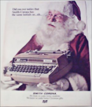 1971 Smith-Corona Electric Typewriter Christmas ad