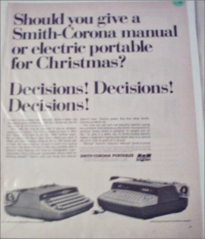Smith-Corona Portables Christmas ad