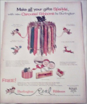 Burlington Carousel Christmas Ribbons ad