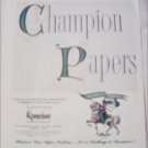 Champion Paper and Fibre Company Knight ad