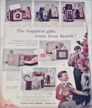 1956 Kodak Cameras Christmas ad #1