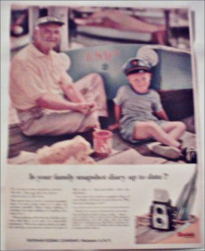 1957 Kodak Brownie Starflex Camera ad