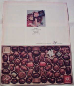 1967 King's Chocolates ad