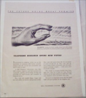Bell Telephone Transistor ad