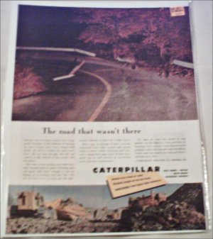 1953 Caterpillar Tractor Company Road ad