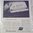 1946 Underwood Typewriter 50th Anniversary ad