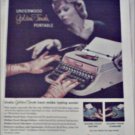 1958 Underwood Golden Touch Portable Typewriter ad