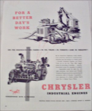 Chrysler Industrial Engines ad