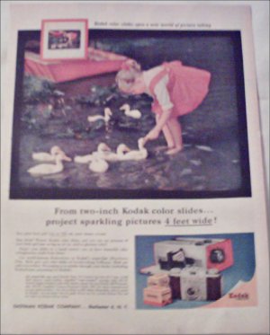 1957 Kodak Color Slides Ducks ad