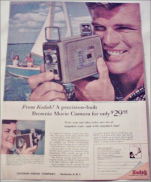 1957 Kodak Brownie Movie Camera ad
