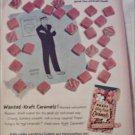 1959 Kraft Caramels ad featuring Dick Tracy