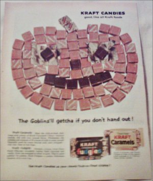 1959 Kraft Candies Halloween ad