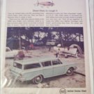 1962 US Steel ad featuring American Motors Rambler 4 dr stationwagon
