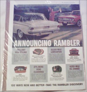 1962 American American Motors Rambler Lineup ad