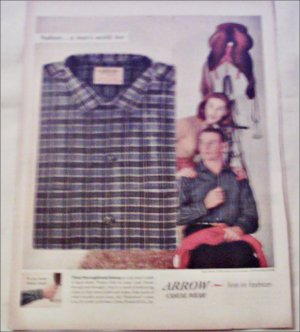 1956 Arrow Nassau Cloth Shirt ad