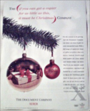 Xerox Document Company Christmas ad