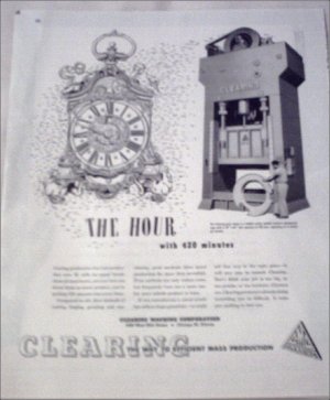 Clearing Machine Corporation Hour ad