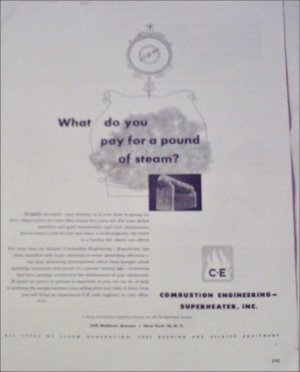 Combustion Engineering Superheater Steam ad