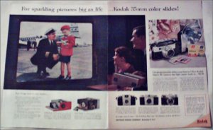 1958 Kodak 35 mm Color Slides Airline ad